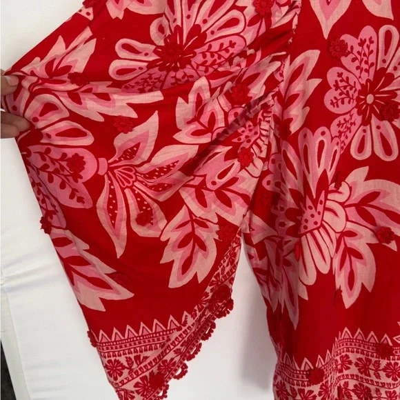 Farm Rio Flora Tapestry Red Top - Size XL - Picture 5 of 10